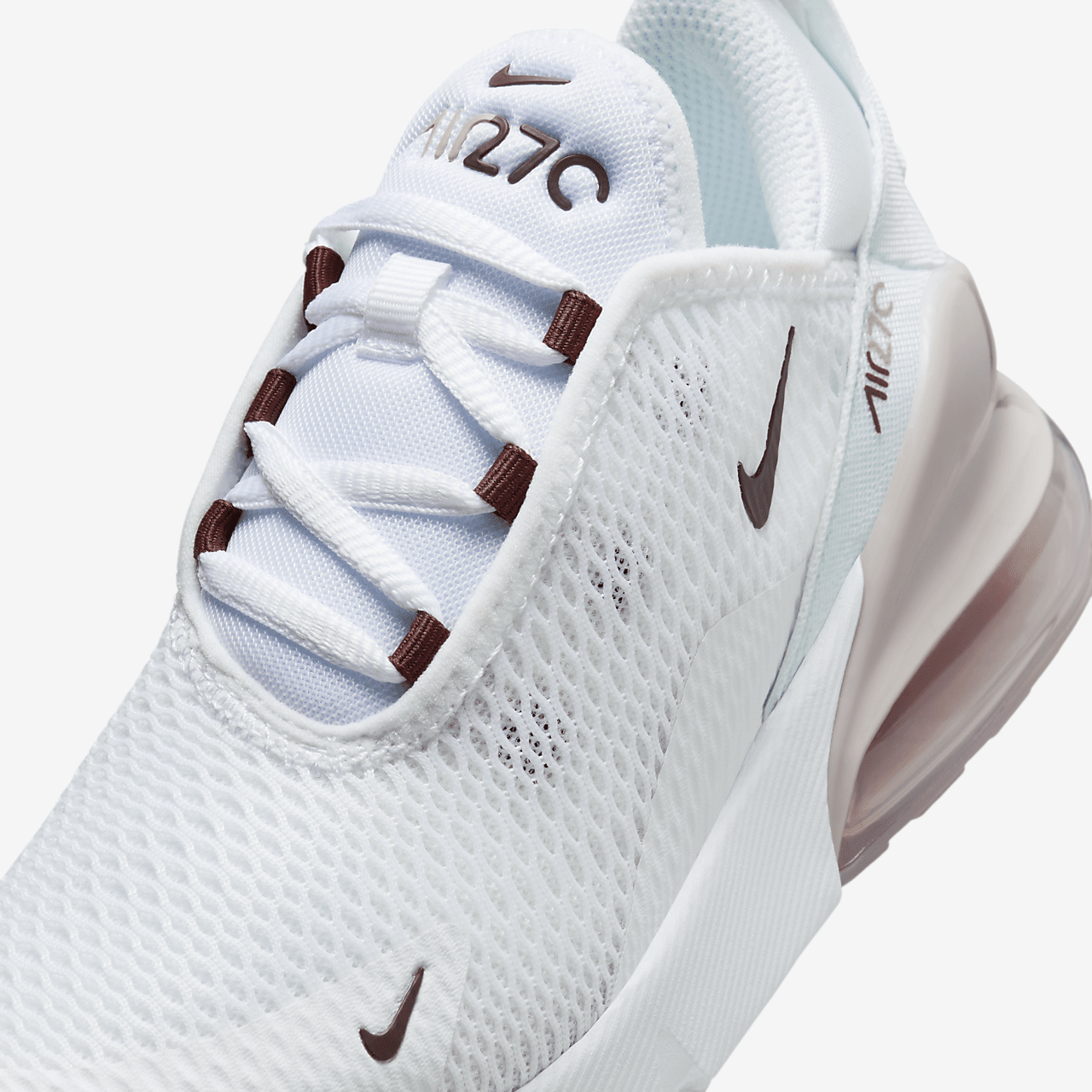 Nike Air max 270 sneaker Wit/Platinum Violet/Burgundy Crush