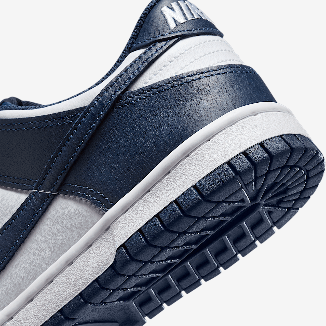 Nike Dunk Low sneaker Wit/Wit/Midnight Navy