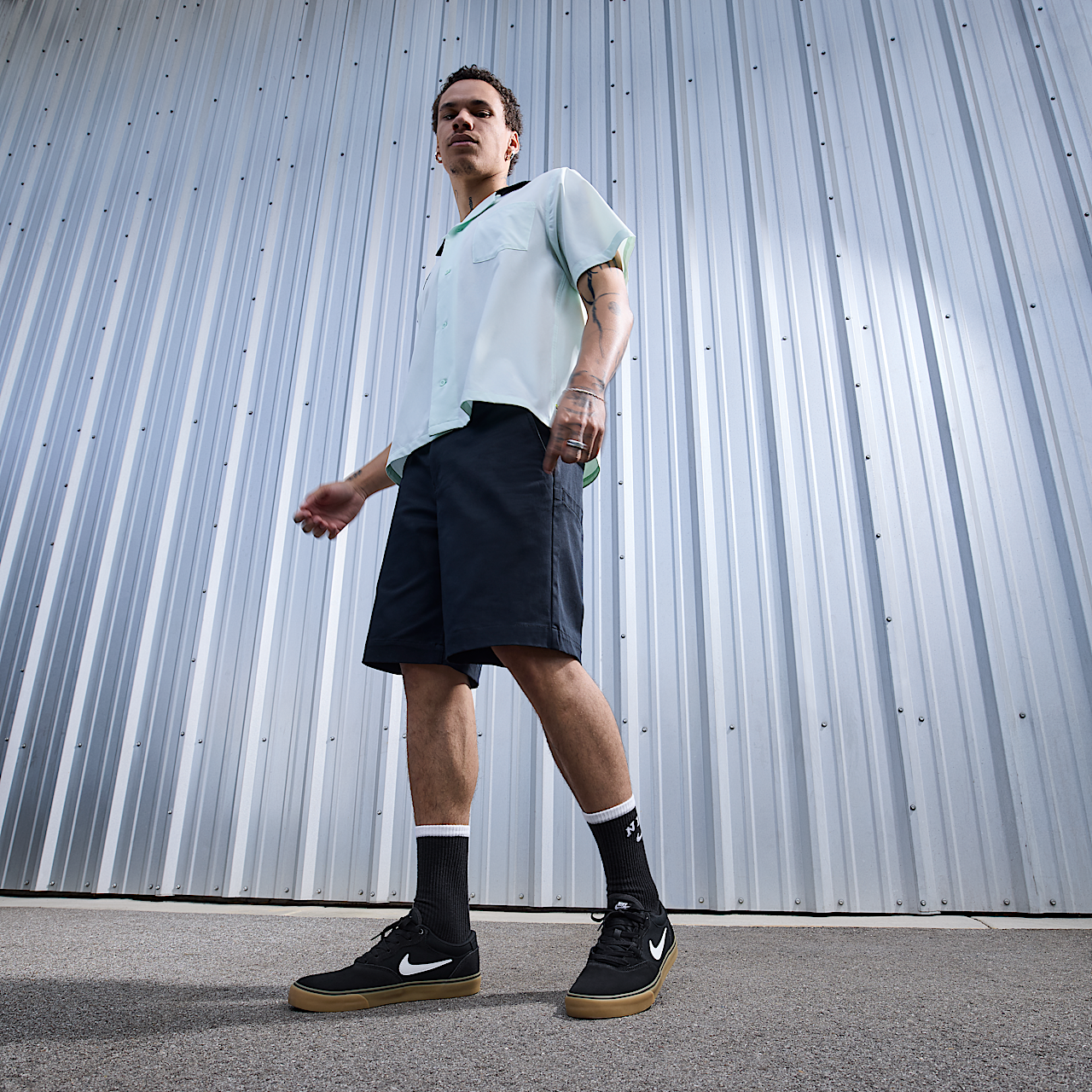 Nike  sneaker Zwart/Zwart/Gum Light Brown/Wit