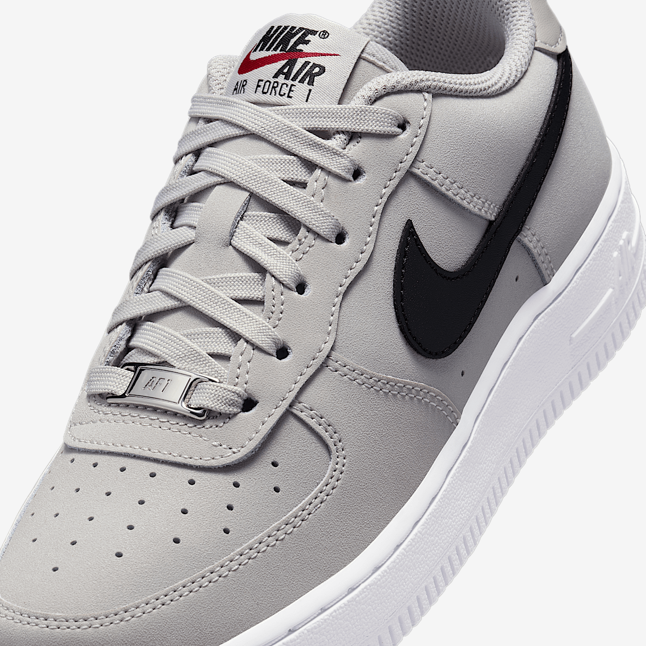 Nike Air Force 1 sneaker Light Iron Ore/Wit/Zwart/Light Iron Ore