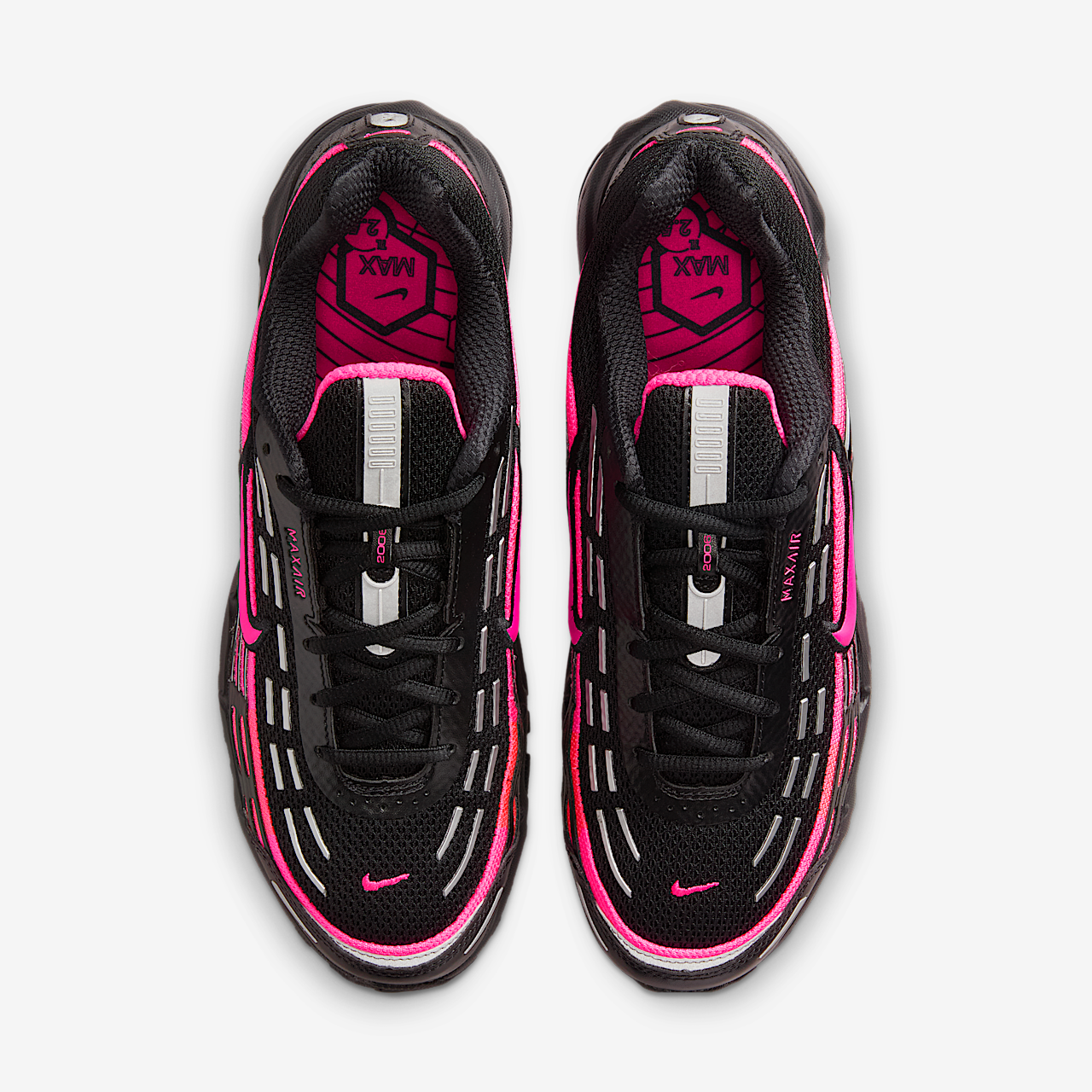 Nike Air Max sneaker Zwart/Zwart/Metallic Silver/Hyper Pink