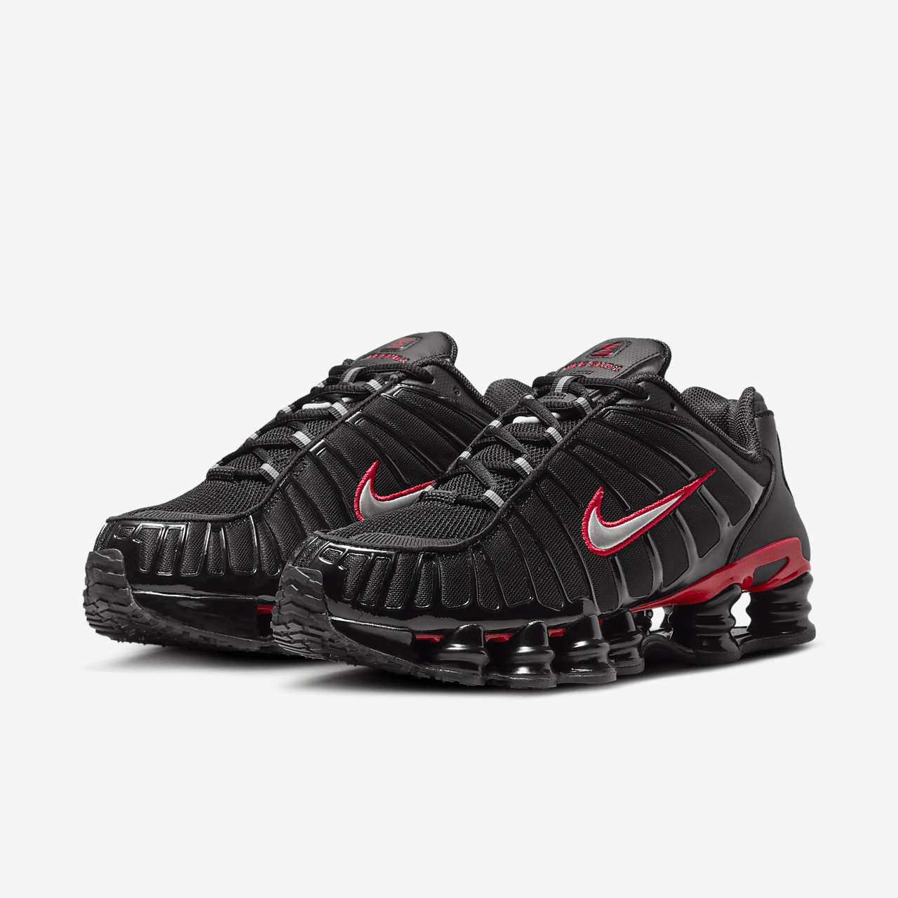 Nike Shox sneaker Zwart/University Red/Metallic Silver