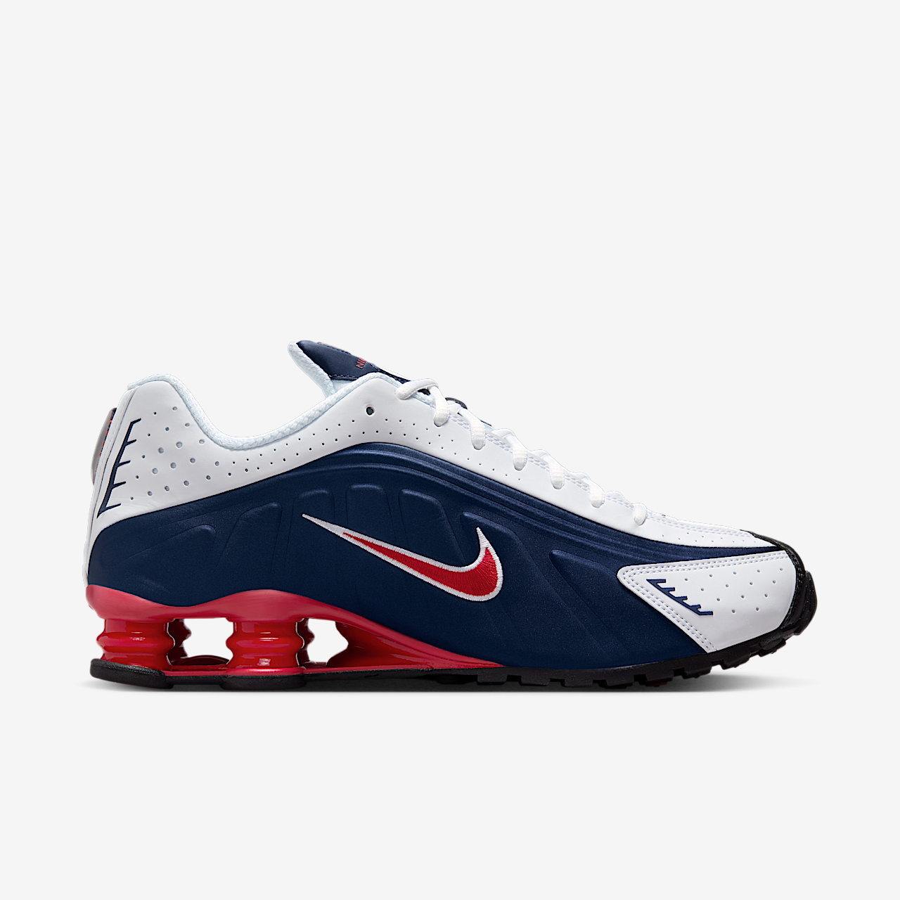 Nike Nike Shox sneaker Midnight Navy/Wit/Metallic Silver/Gym Red