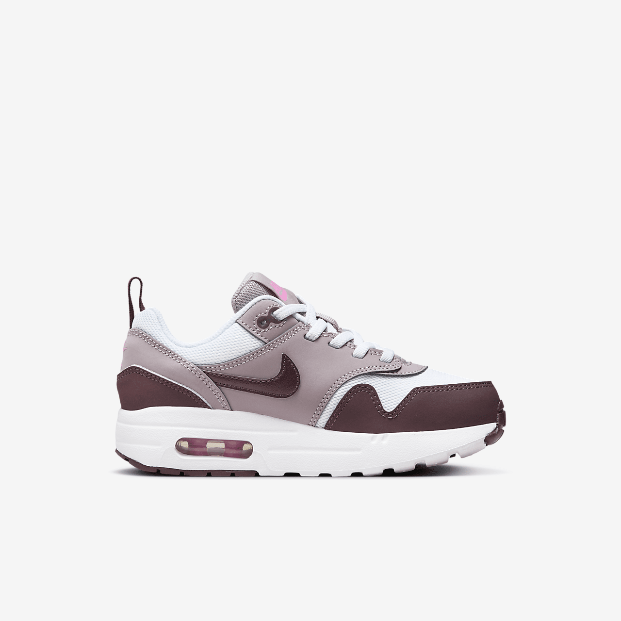 Nike Air Max 1 sneaker Wit/Light Violet Ore/Playful Pink/Burgundy Crush