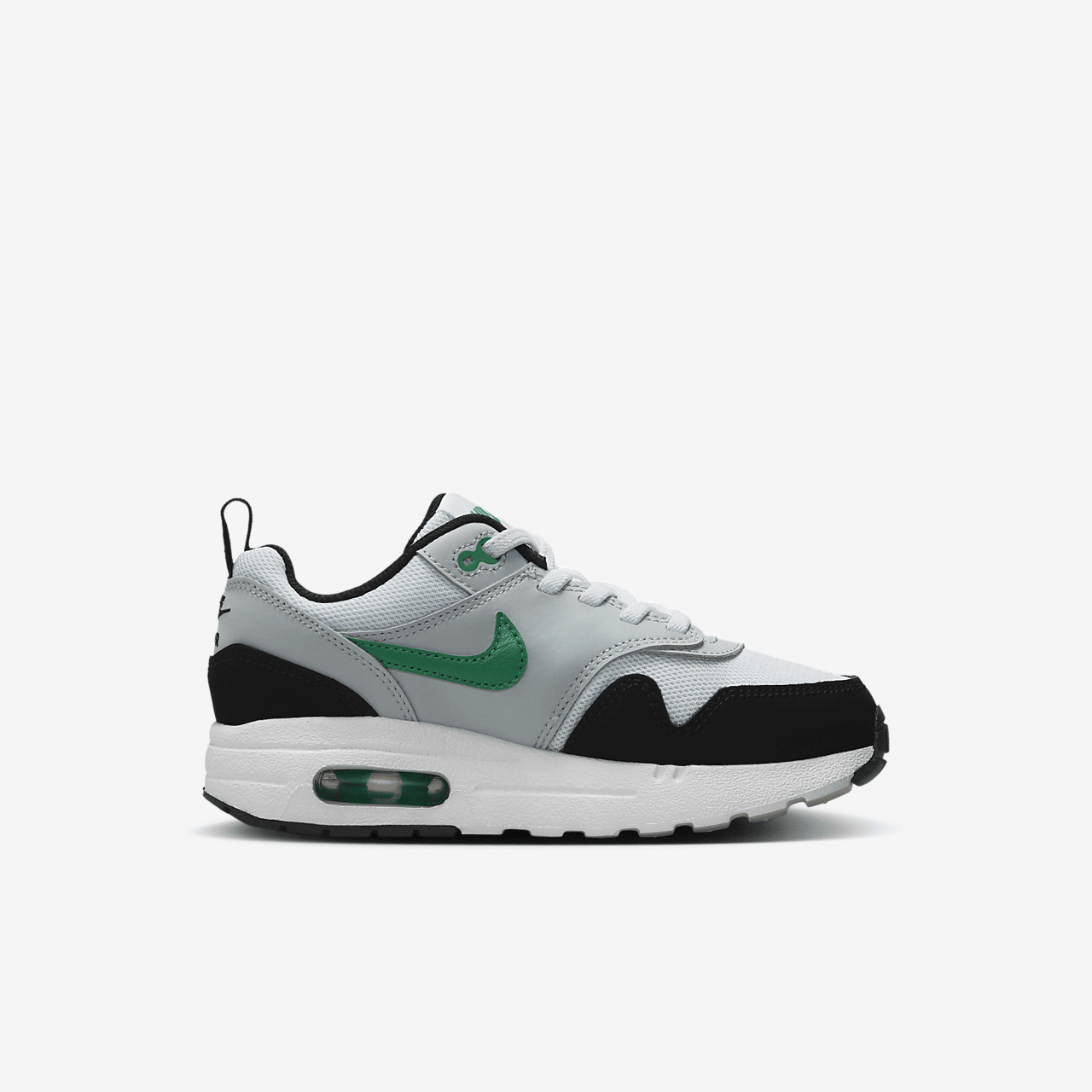 Nike Air Max 1 sneaker Wit/Pure Platinum/Zwart/Stadium Green