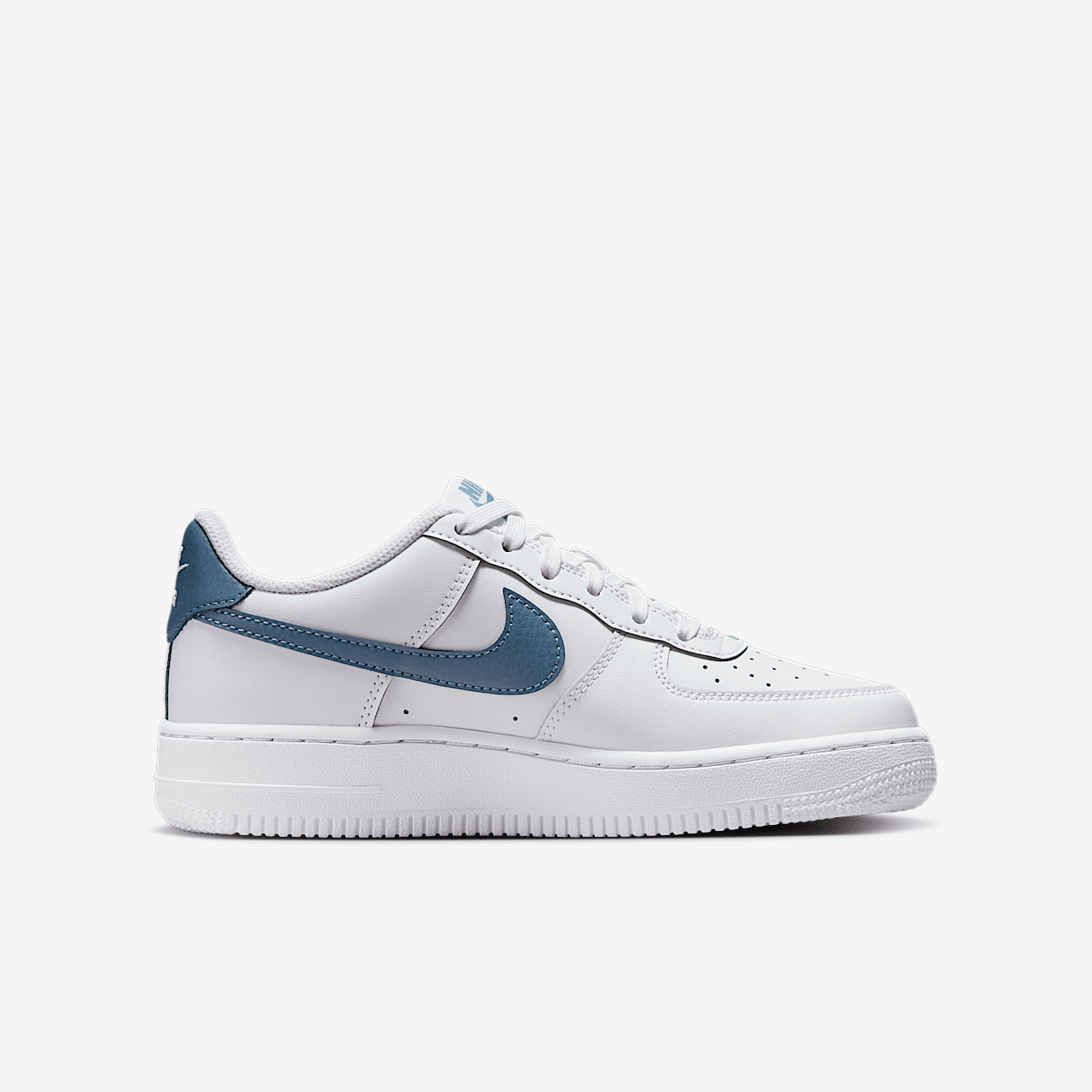 Nike Air Force 1 sneaker Wit/Metallic Silver/Thunderstorm