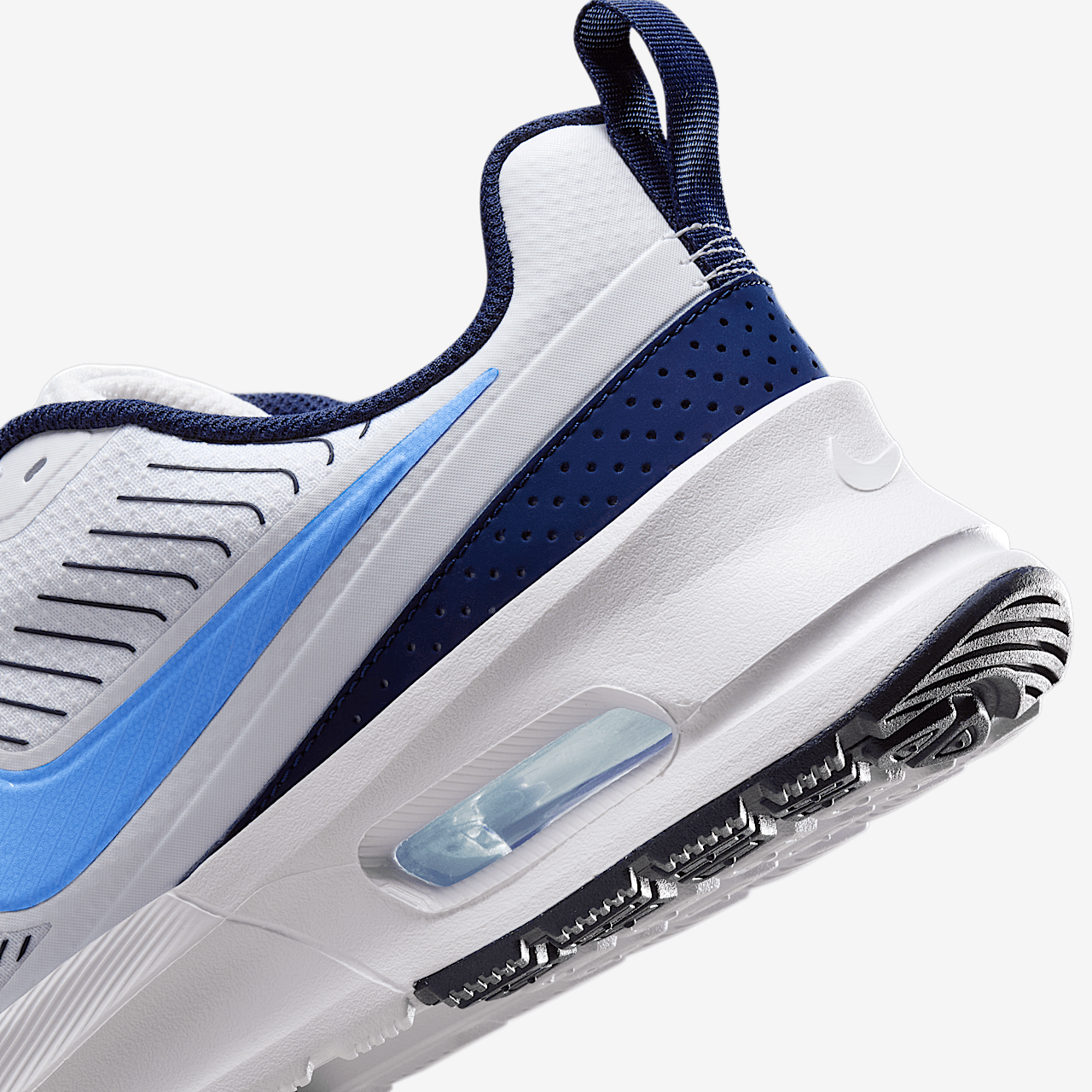 Nike Air Max Nuaxis sneaker Wit/Obsidian/Obsidian/University Blue