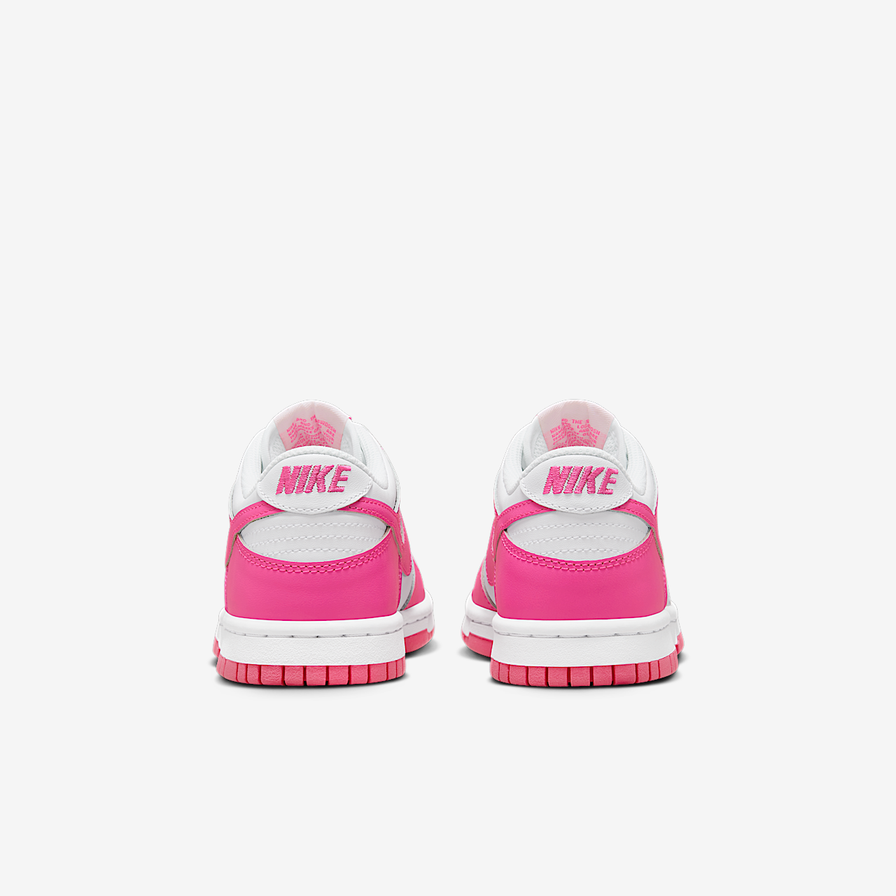Nike Dunk Low sneaker Wit/Roze/Laser Fuchsia