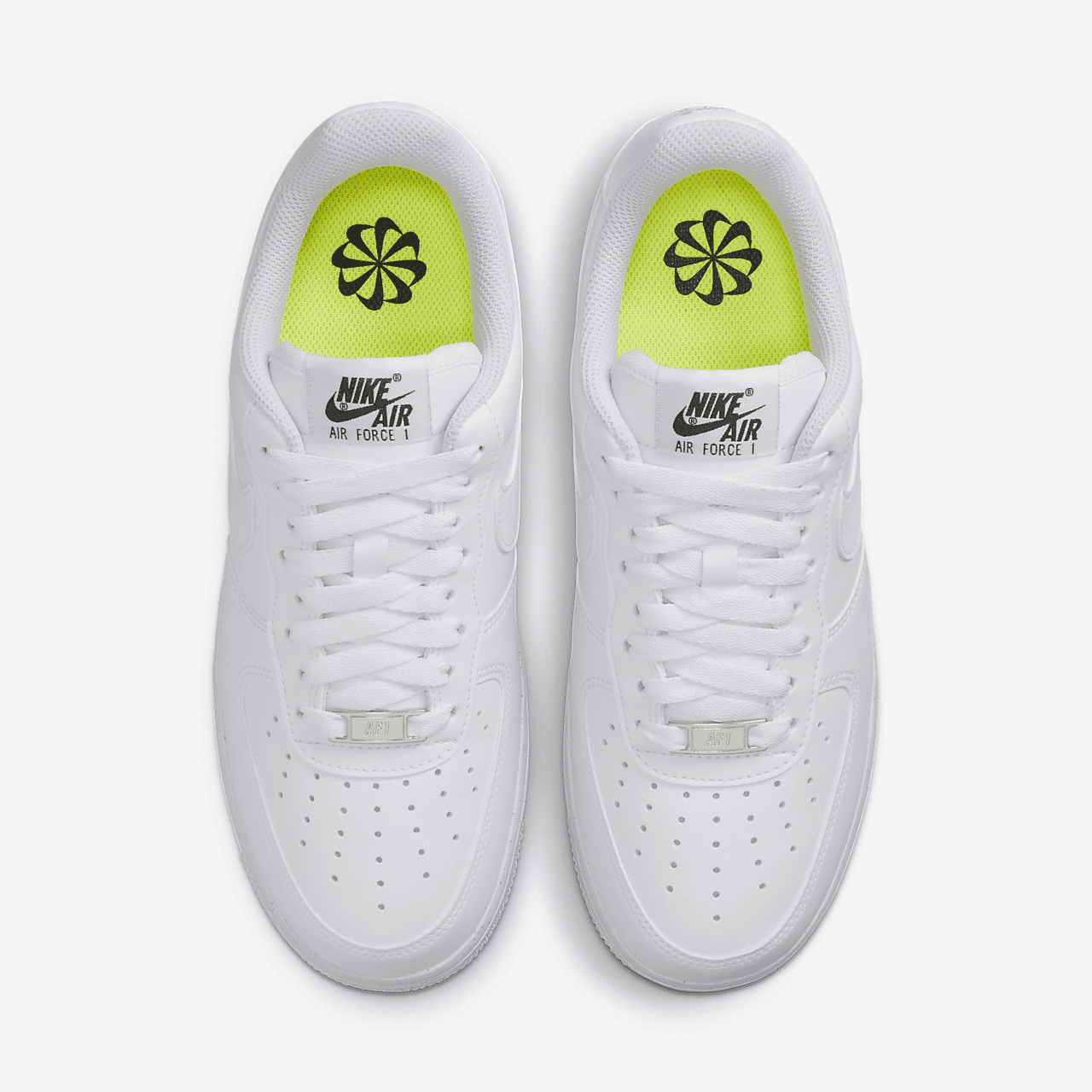 Nike Air Force 1 sneaker Wit/Zwart/Metallic Silver/Wit
