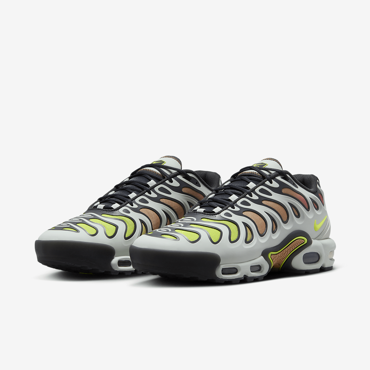 Nike Air Max Plus Drift sneaker Light Silver/Dark Smoke Grey/Amber Brown/Volt