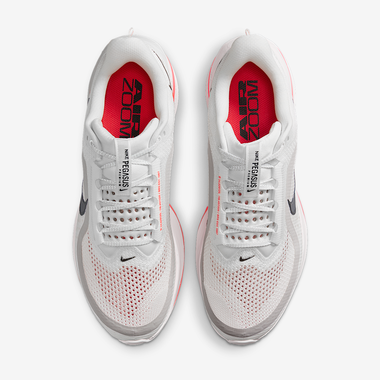 Nike Pegasus sneaker Summit White/Bright Crimson/Phantom/Zwart