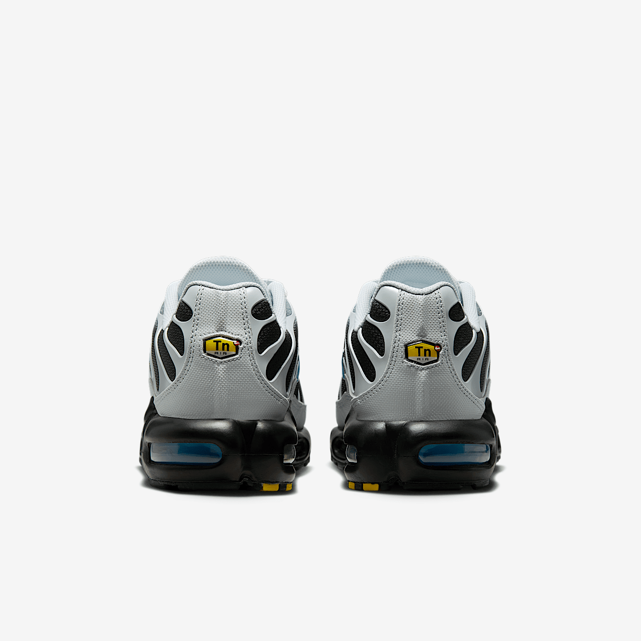 Nike Air Max Plus sneaker Pure Platinum/Dark Smoke Grey/Zwart/University Blue