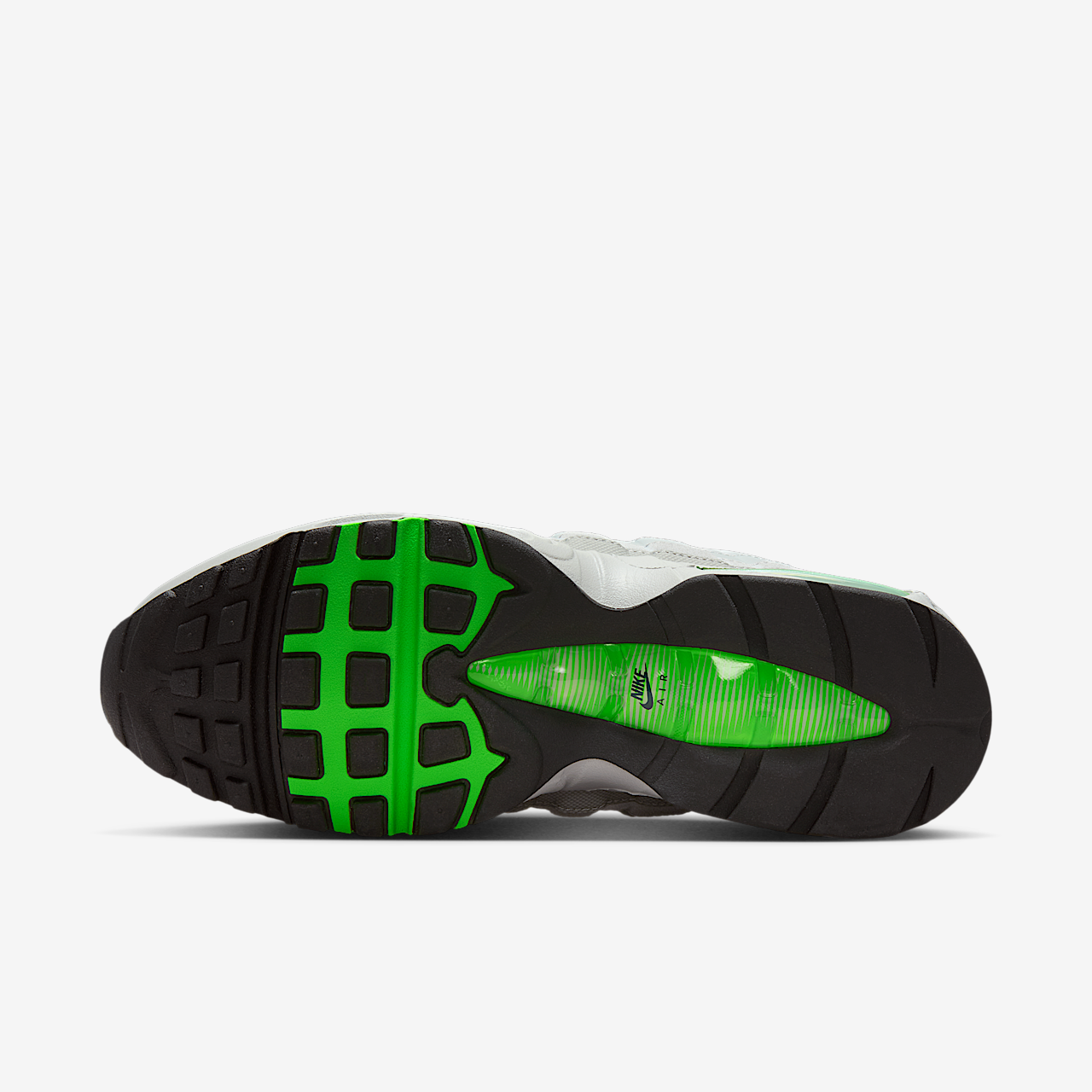 Nike Air Max sneaker Light Smoke Grey/Green Strike/Wit/Zwart