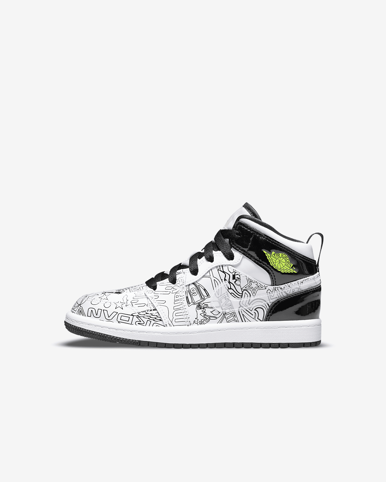 Детские кроссовки Jordan 1 Mid DIY по цене 8580.0 | Sneaks.kg