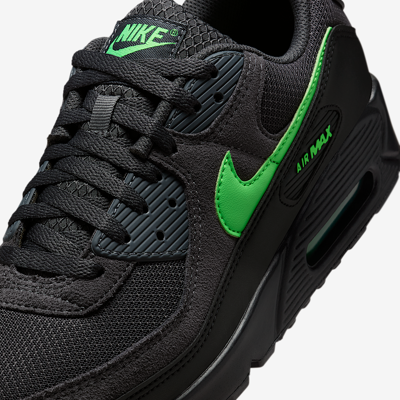 Nike Air max 90 sneaker Anthracite/Zwart/Green Strike