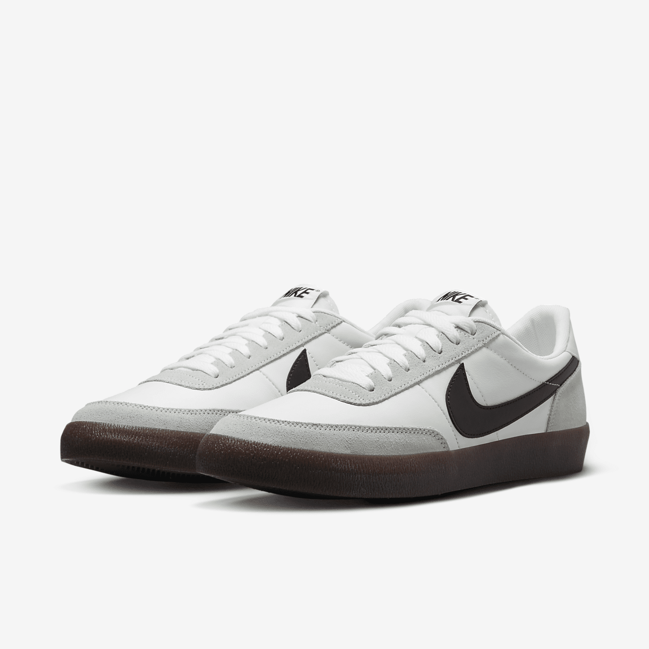 Nike  sneaker Wit/Light Silver/Gum Dark Brown/Zwart