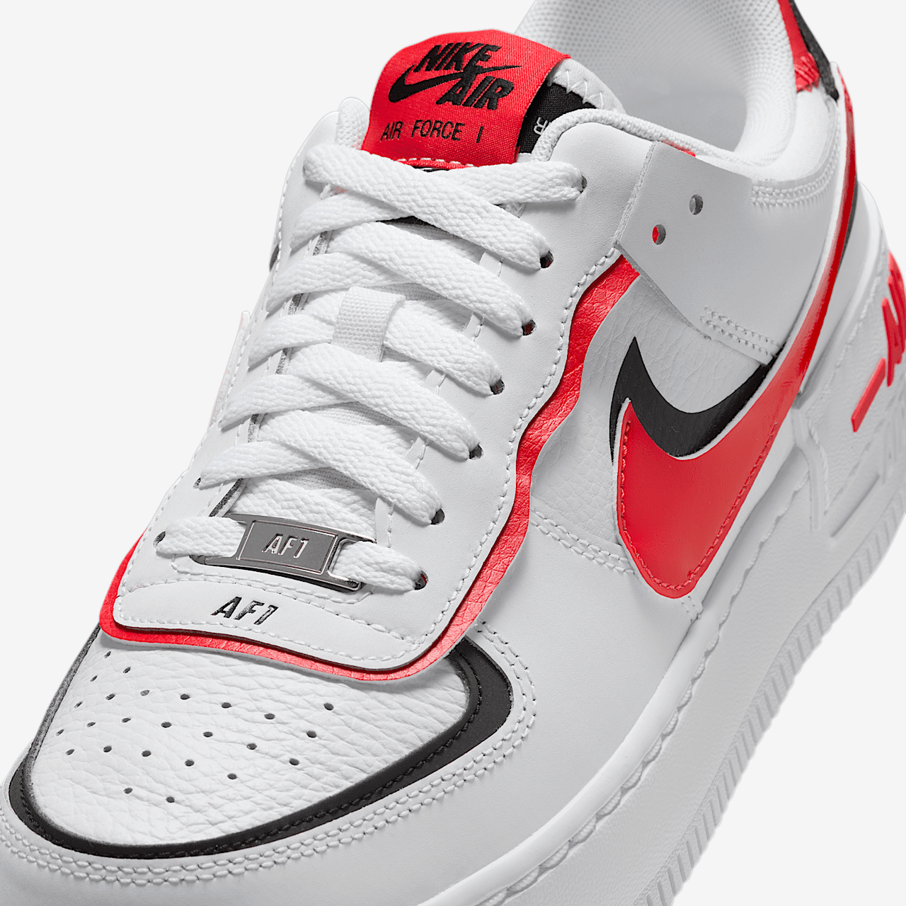 Nike Air Force 1 sneaker Wit/Zwart/Wit/Light Crimson
