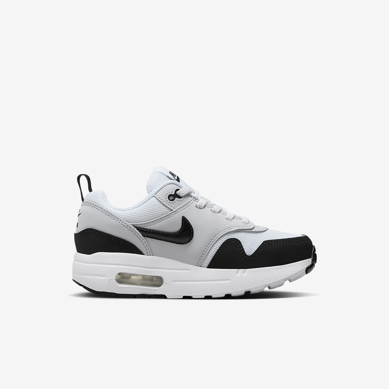 Nike Air Max 1 sneaker Wit/Pure Platinum/Zwart