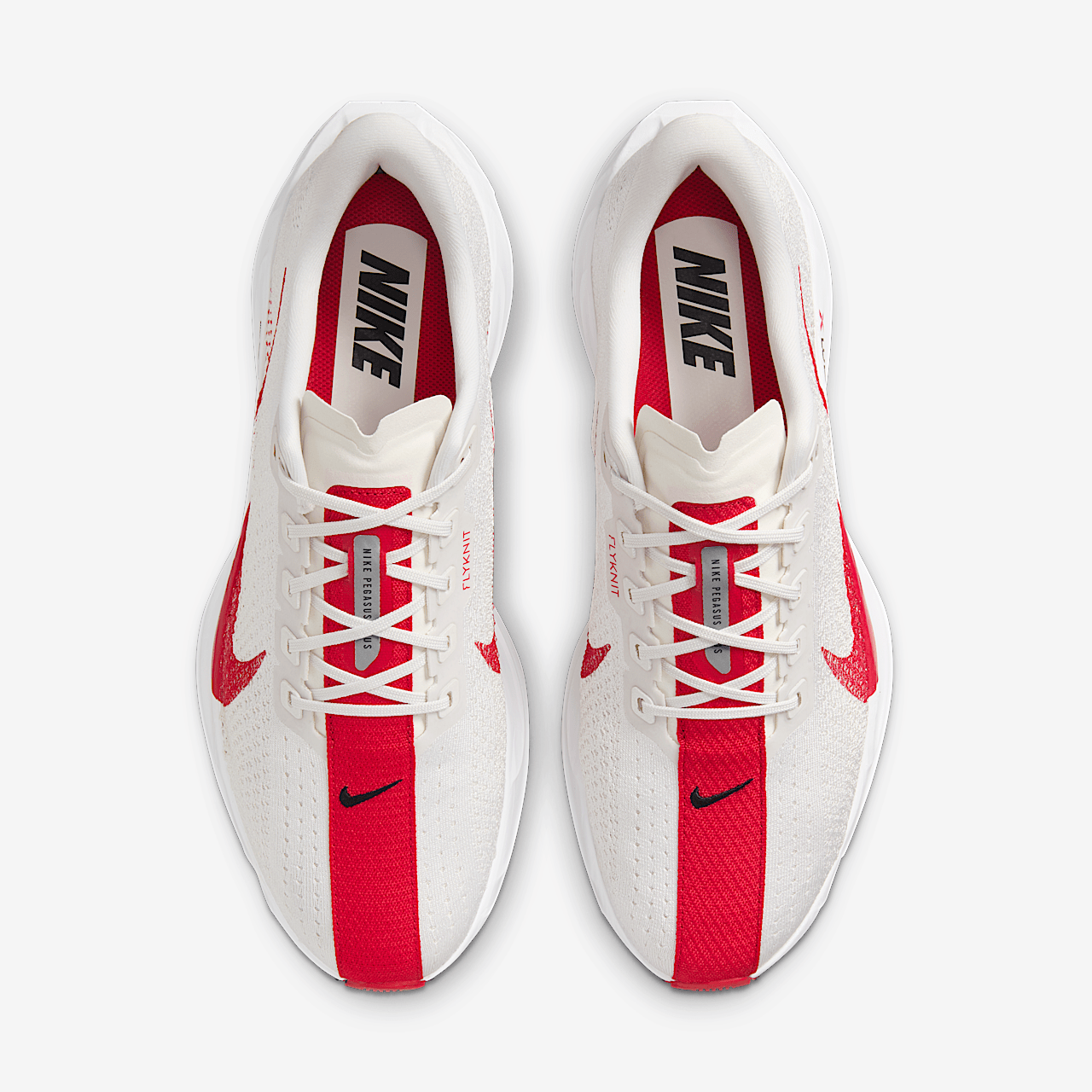 Nike Pegasus sneaker Platinum Tint/Phantom/Zwart/University Red