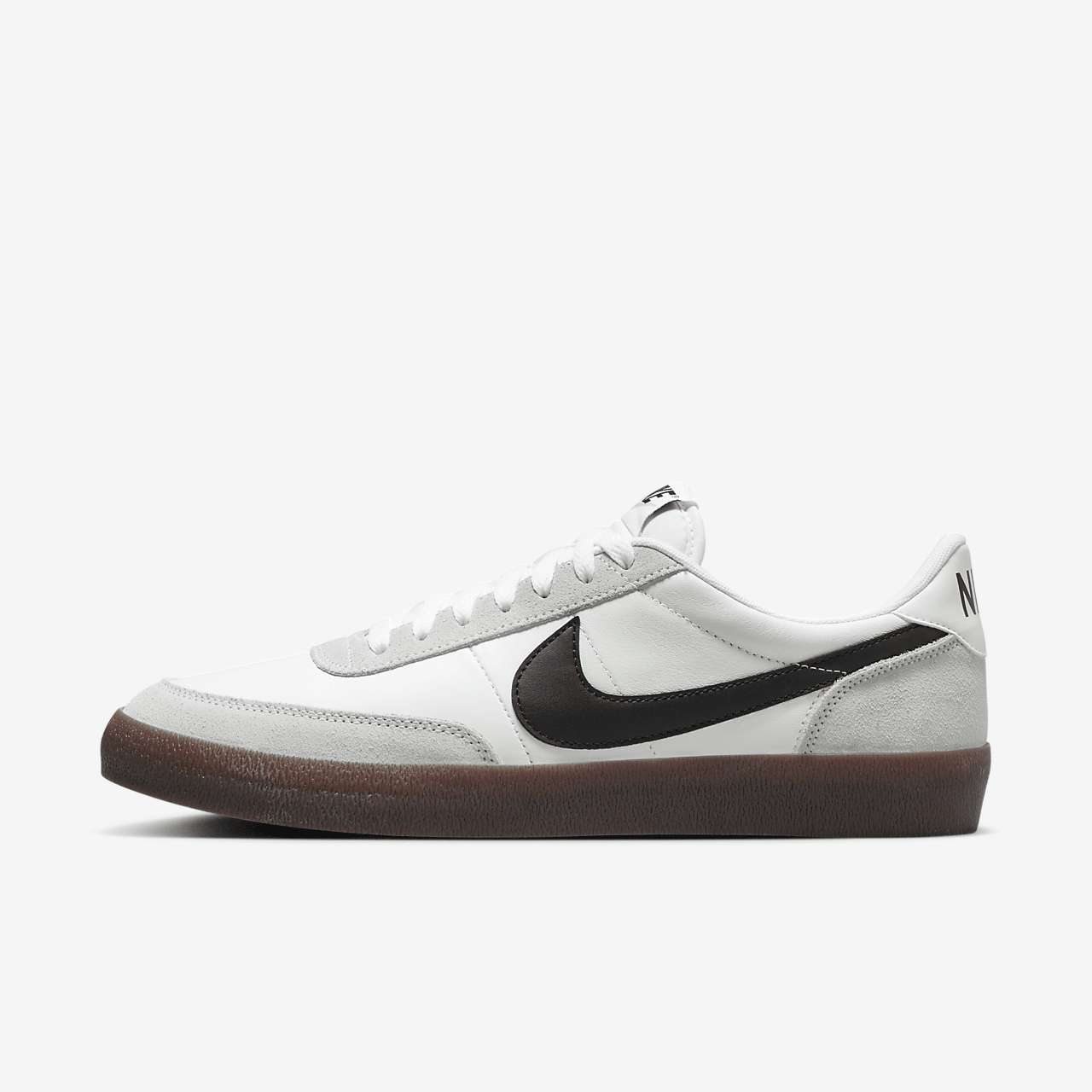 Nike  sneaker Wit/Light Silver/Gum Dark Brown/Zwart