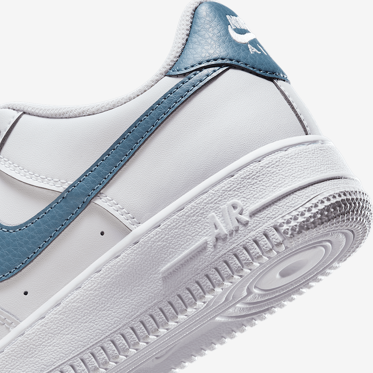 Nike Air Force 1 sneaker Wit/Metallic Silver/Thunderstorm