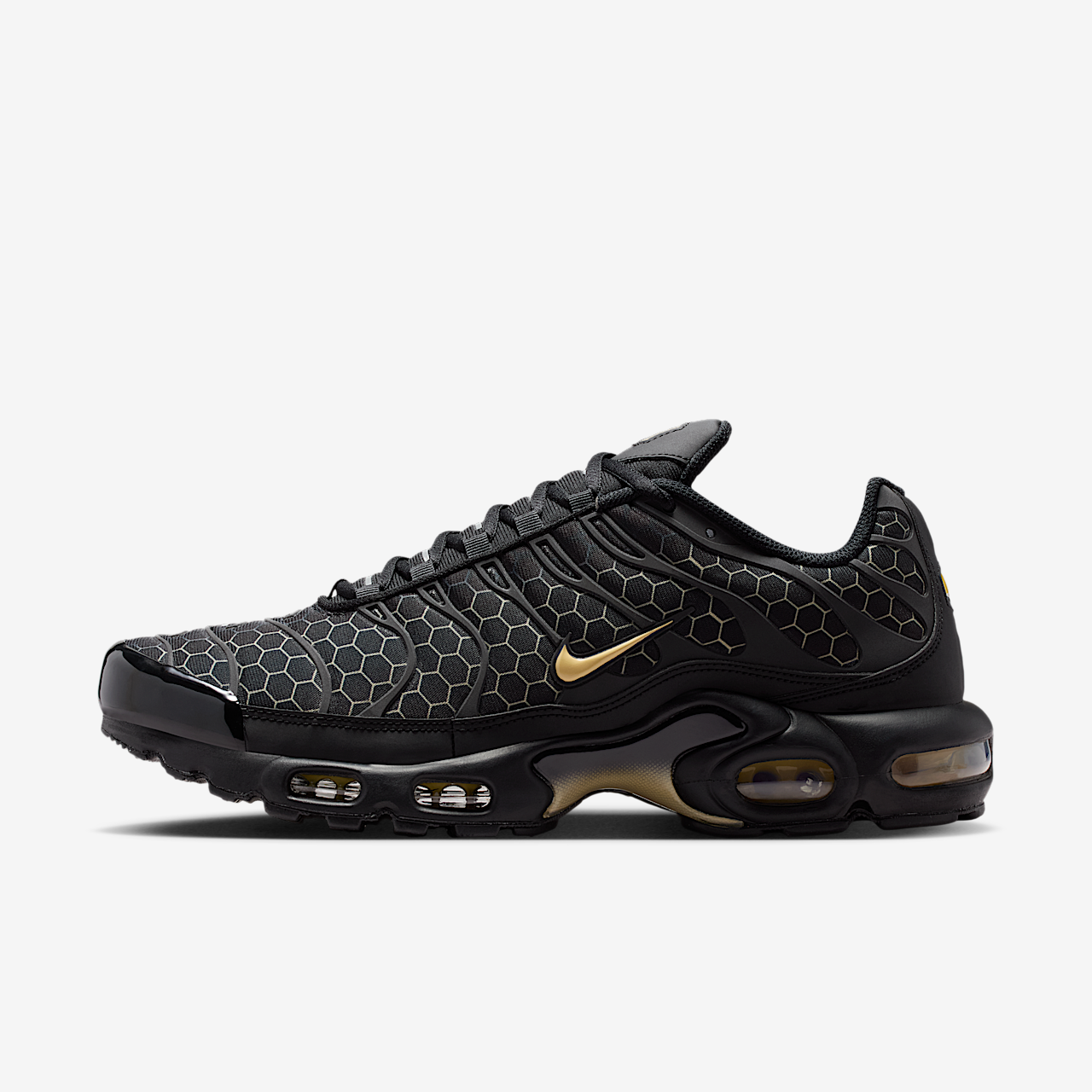 Nike Air Max Plus sneaker Zwart/Chalk/Baroque Brown/Linen