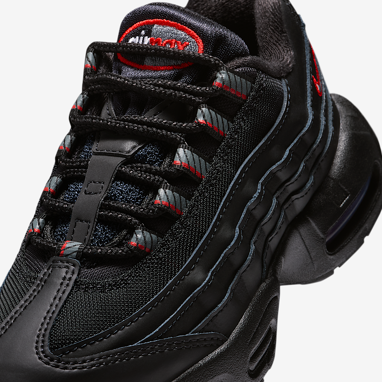 Nike Air Max 95 sneaker Zwart/University Red/Wit/Smoke Grey