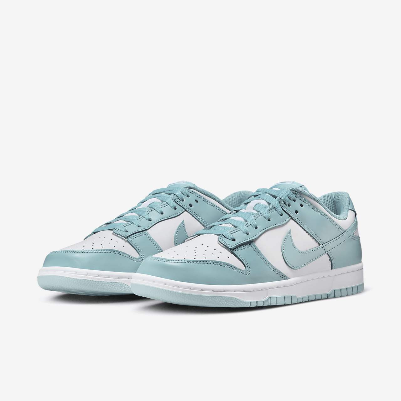 Nike Dunk Low sneaker Wit/Denim Turquoise