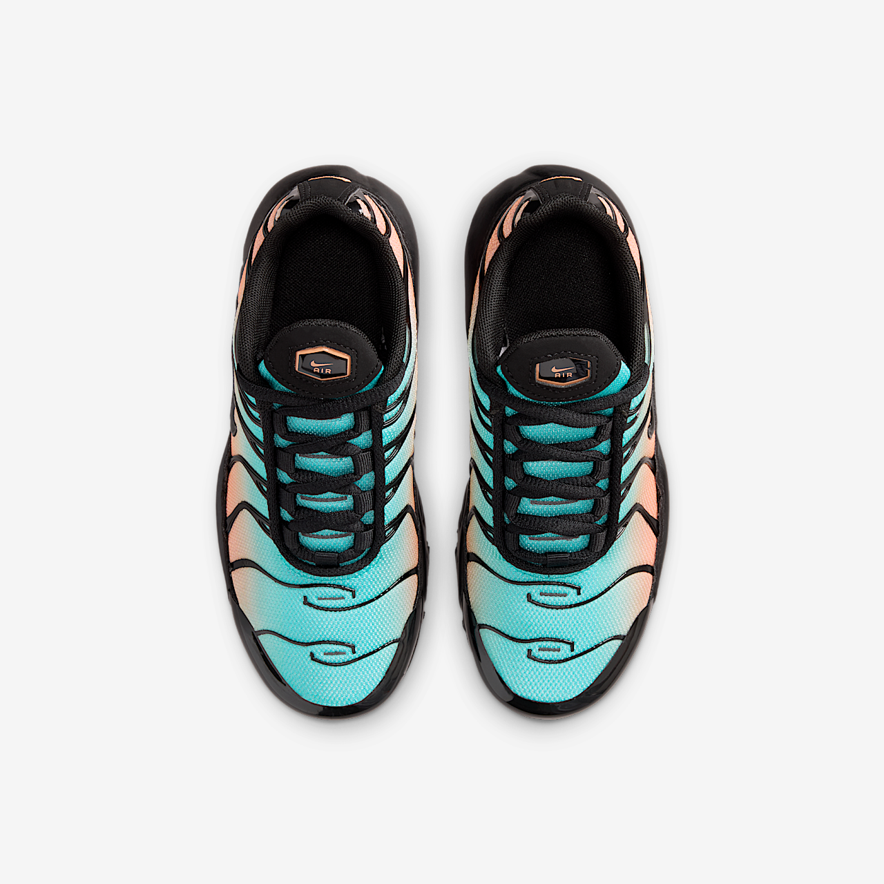 Nike Air Max Plus sneaker Zwart/Aurora Green/Orange Pulse/Zwart