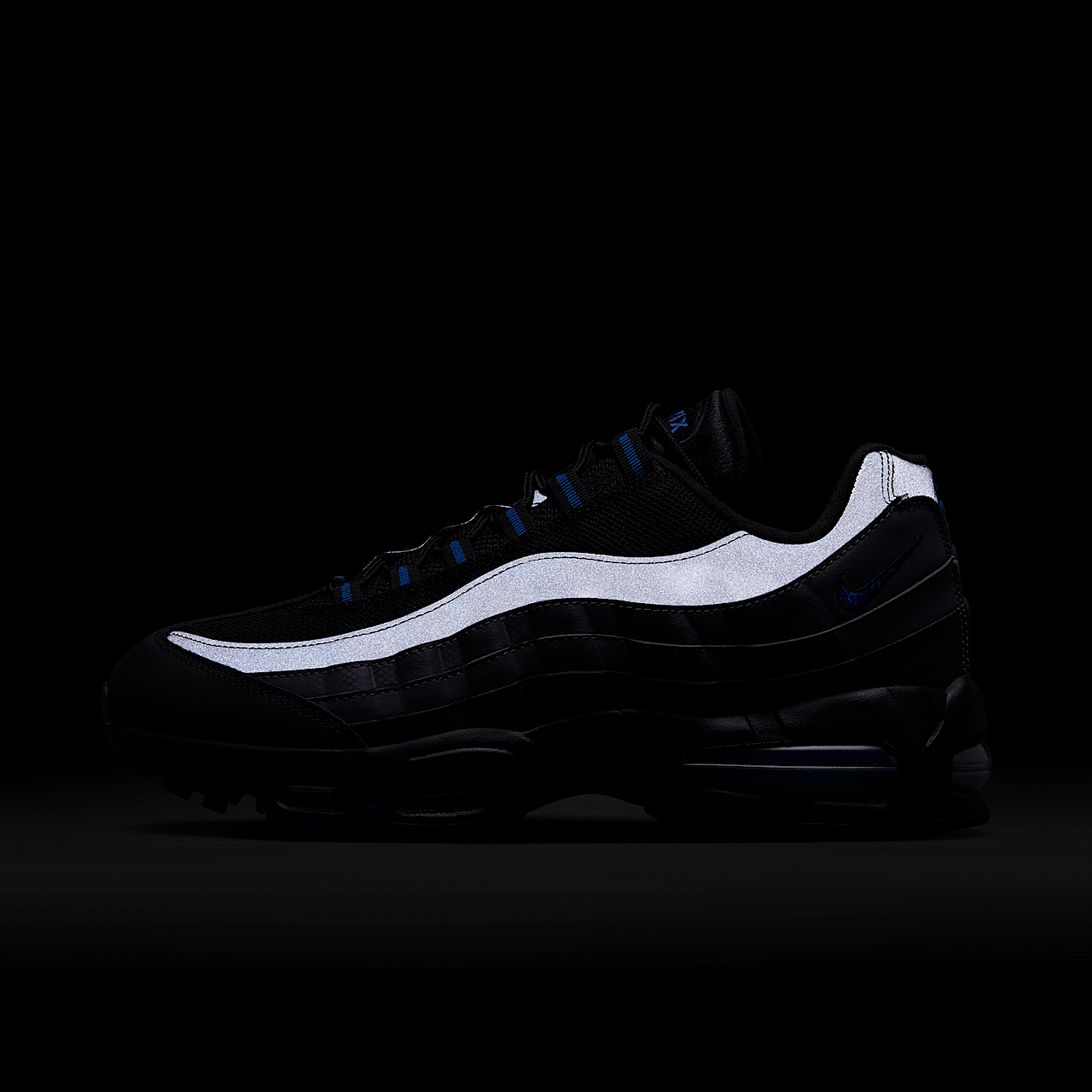 Nike Air Max sneaker Zwart/Zwart/Dark Grey/Game Royal