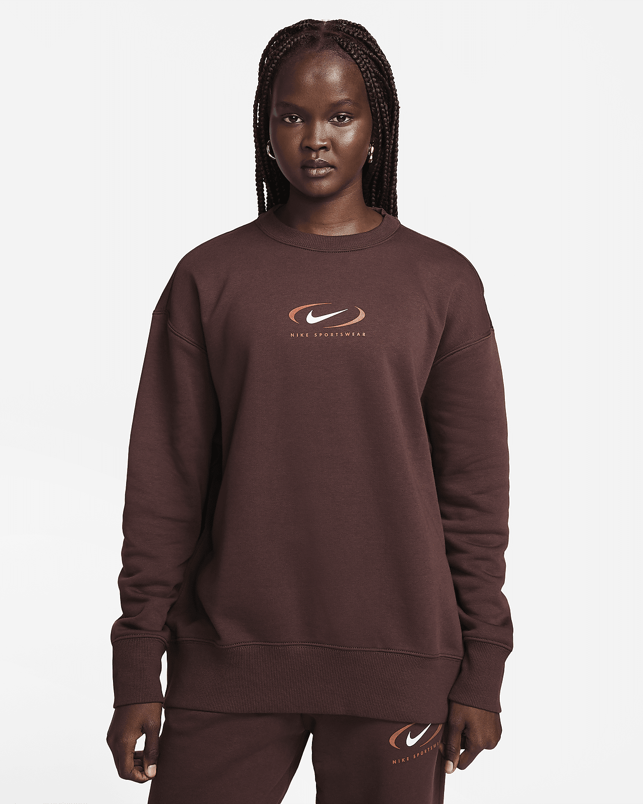 Женский свитшот Nike Sportswear Phoenix Fleece Oversized Crew-Neck