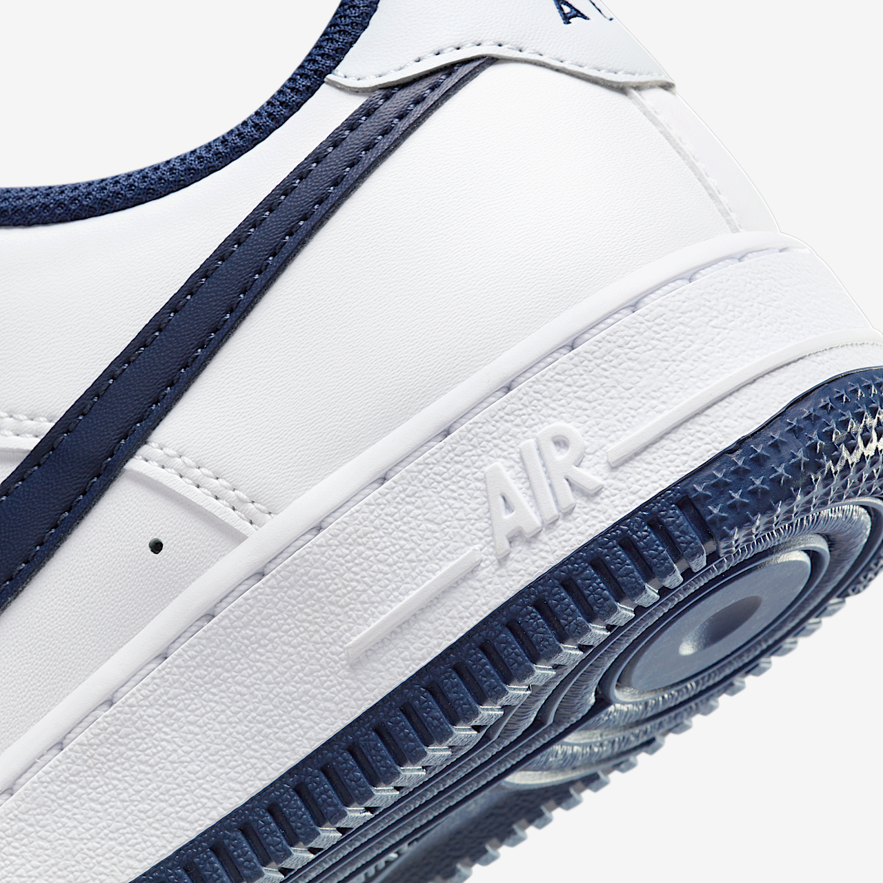 Nike Air Force 1 sneaker Wit/Football Grey/Midnight Navy