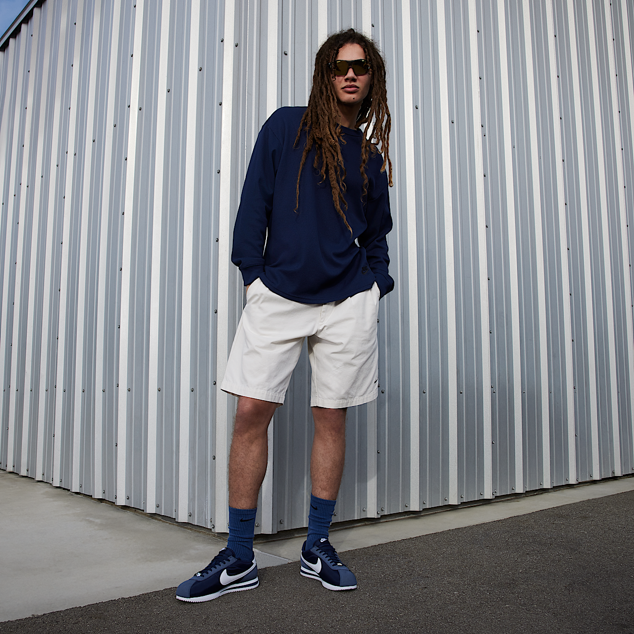 Nike Cortez sneaker Midnight Navy/Wit