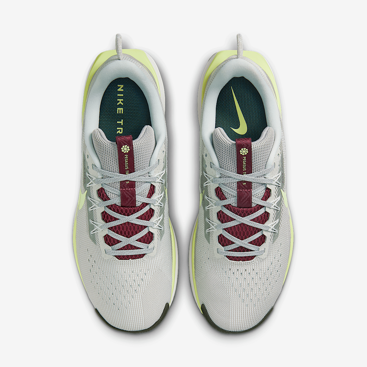 Nike Pegasus sneaker Light Silver/College Grey/Dark Team Red/Barely Volt