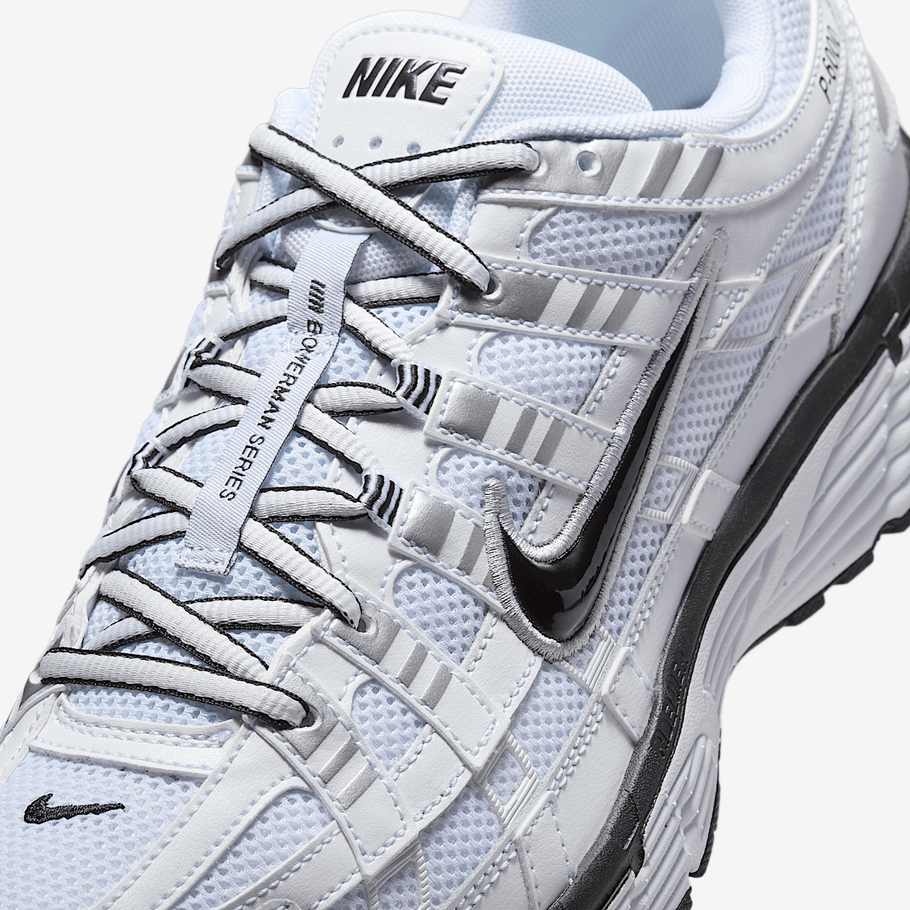 Nike P-6000 sneaker Wit/Metallic Silver/Zwart/Zwart