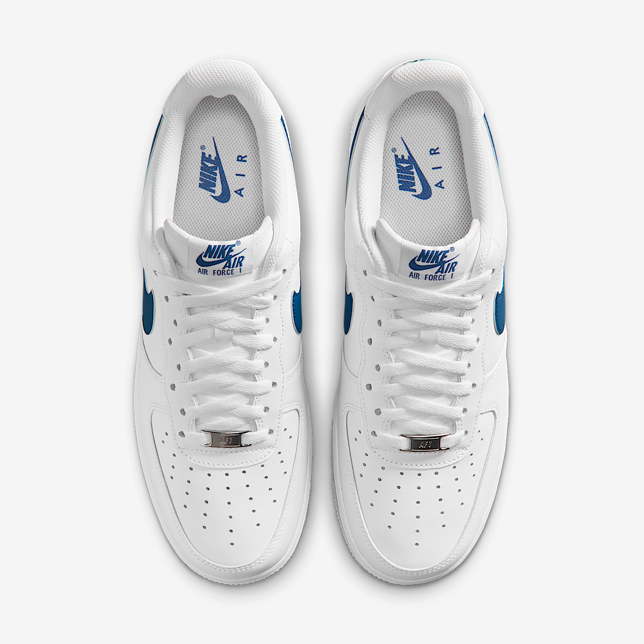 Nike Air Force 1 sneaker Wit/Wit/Court Blue