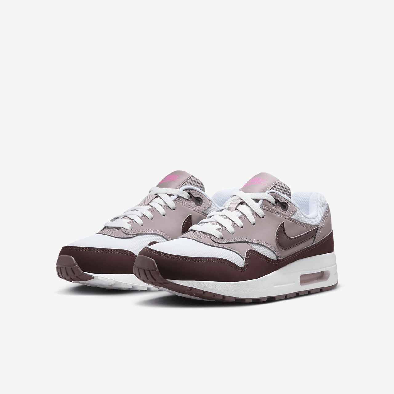 Nike Air Max 1 sneaker Wit/Light Violet Ore/Playful Pink/Burgundy Crush