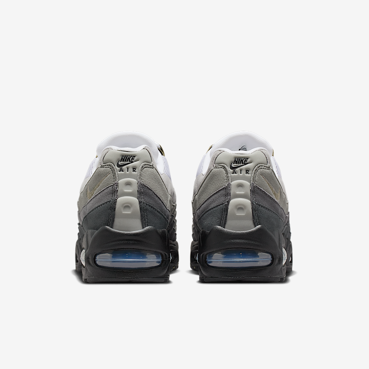 Nike Air Max 95 sneaker Zwart/Wit/Reflect Silver/Medium Olive