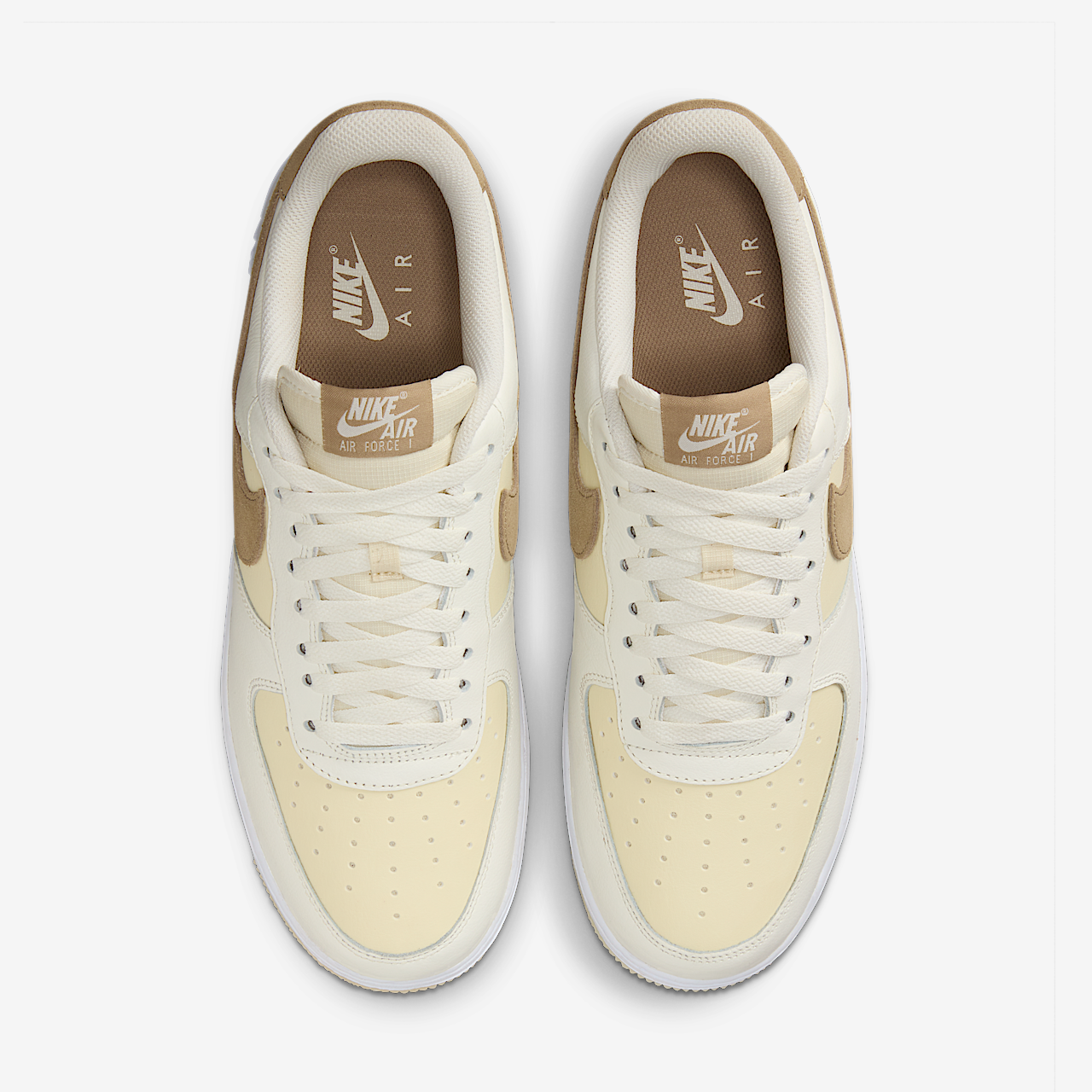 Nike Air Force 1 sneaker Sail/Coconut Milk/Wit/Khaki