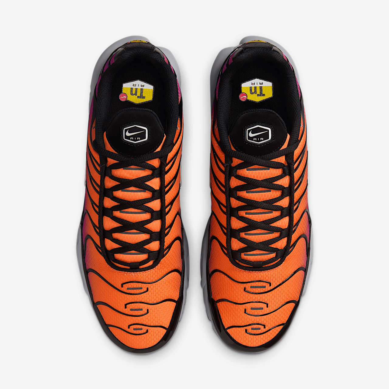 Nike Air Max Plus sneaker Zwart/Total Orange/Vivid Purple/Photon Dust