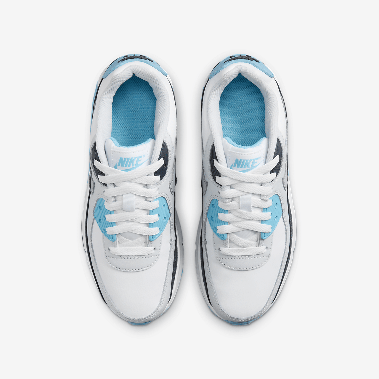 Nike Air max 90 sneaker Wit/Baltic Blue/Armory Navy/Wolf Grey