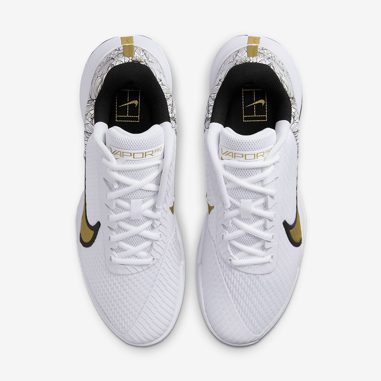 Nike  sneaker Wit/Zwart/Metallic Gold