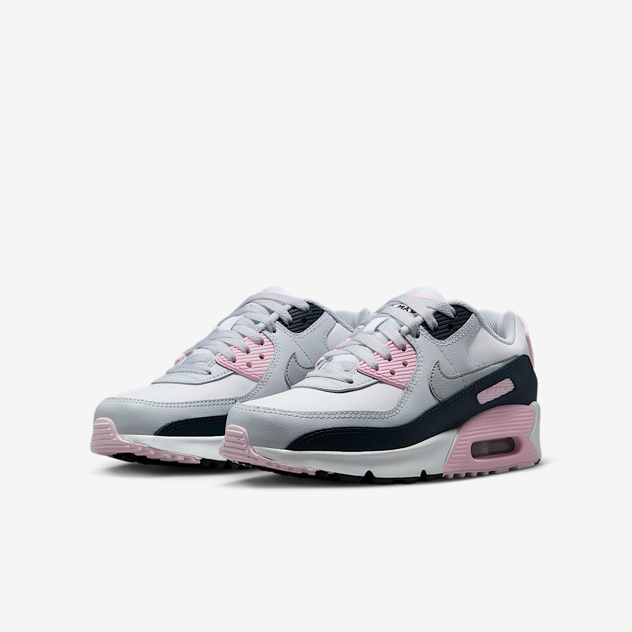 Nike Air max 90 sneaker Wit/Pink Foam/Armory Navy/Wolf Grey