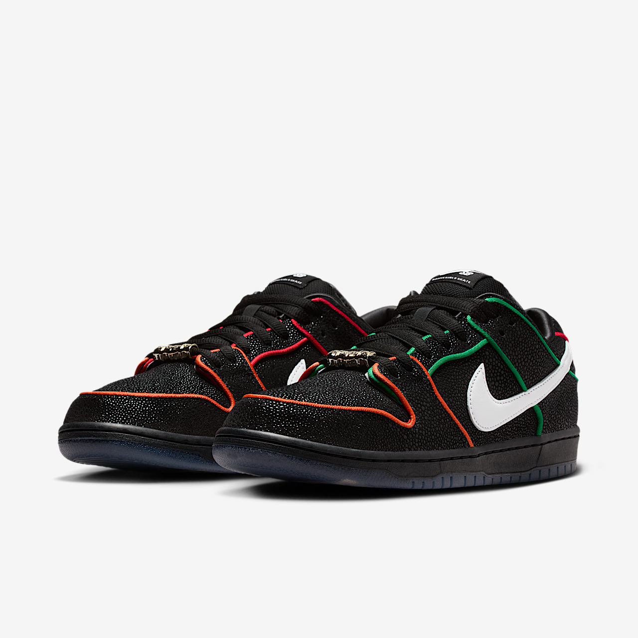 Nike Dunk Low sneaker Zwart/Challenge Red/Total Orange/Wit