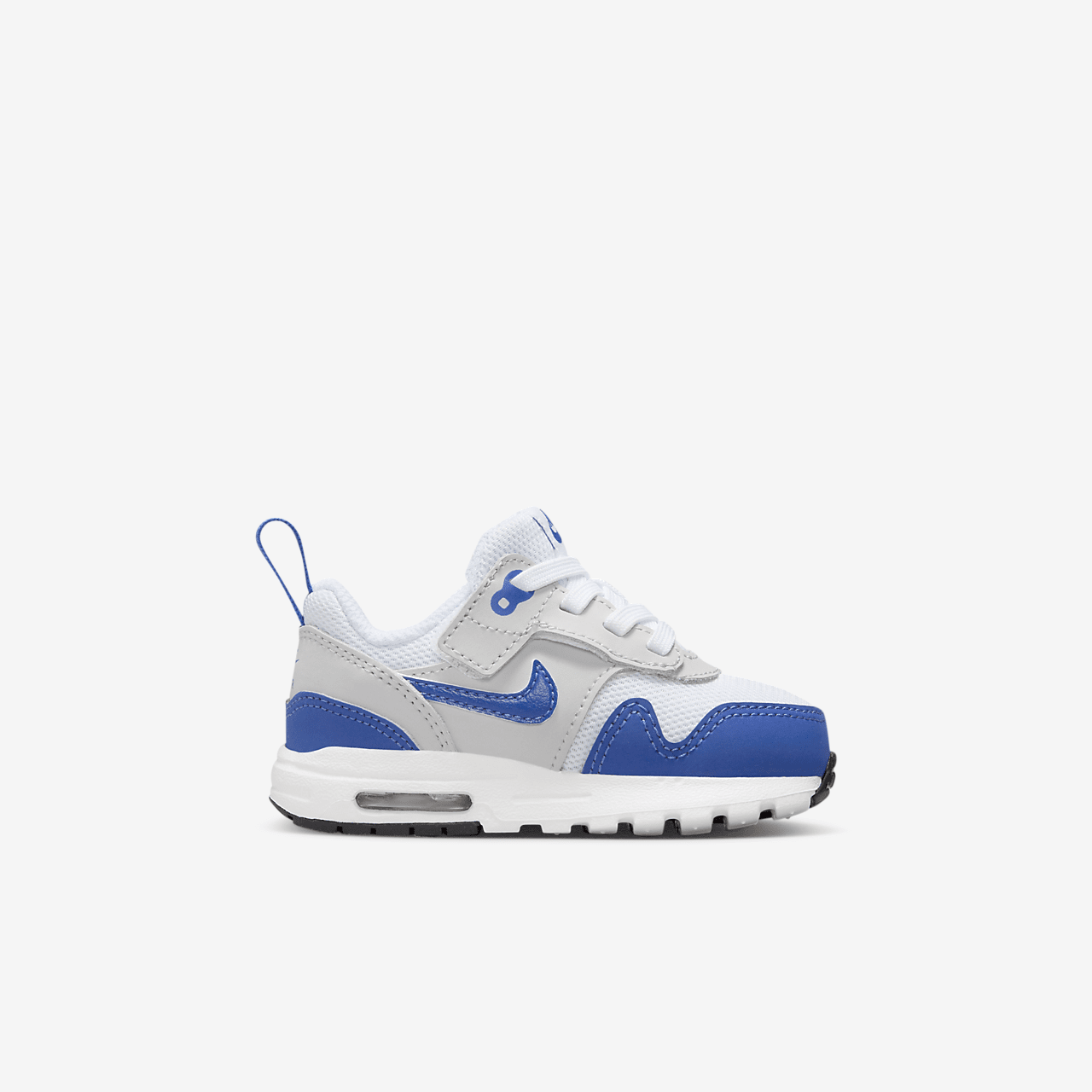 Nike Air Max 1 sneaker Wit/Neutral Grey/Zwart/Game Royal