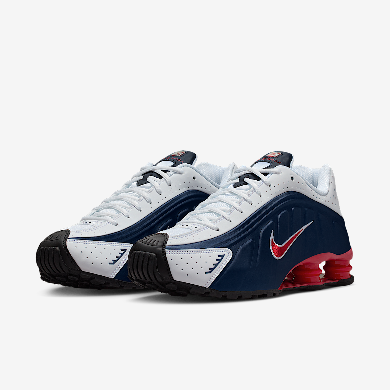 Nike Nike Shox sneaker Midnight Navy/Wit/Metallic Silver/Gym Red