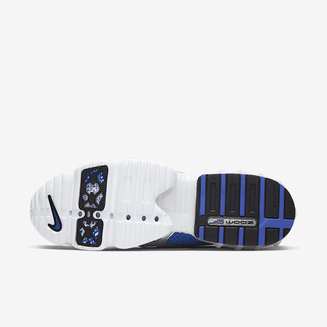 Nike Nike Air Zoom Spiridon Cage 2 sneaker Metallic Silver/Varsity Royal/Wit/Varsity Royal