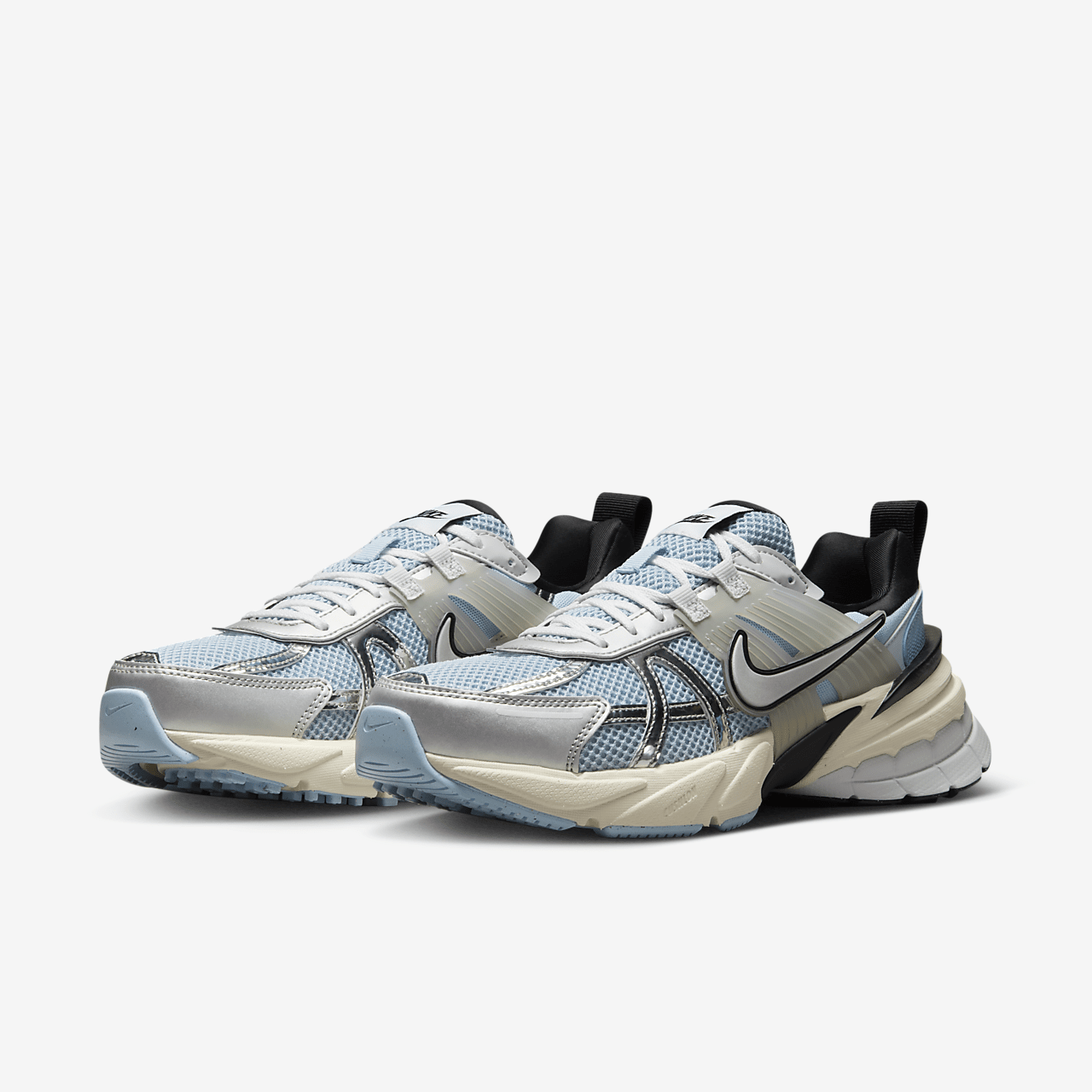 Nike  sneaker Psychic Blue/Zwart/Blue Tint/Metallic Silver