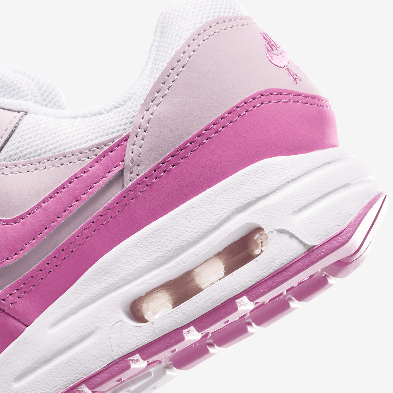 Nike Air Max 1 sneaker Wit/Pink Foam/Playful Pink