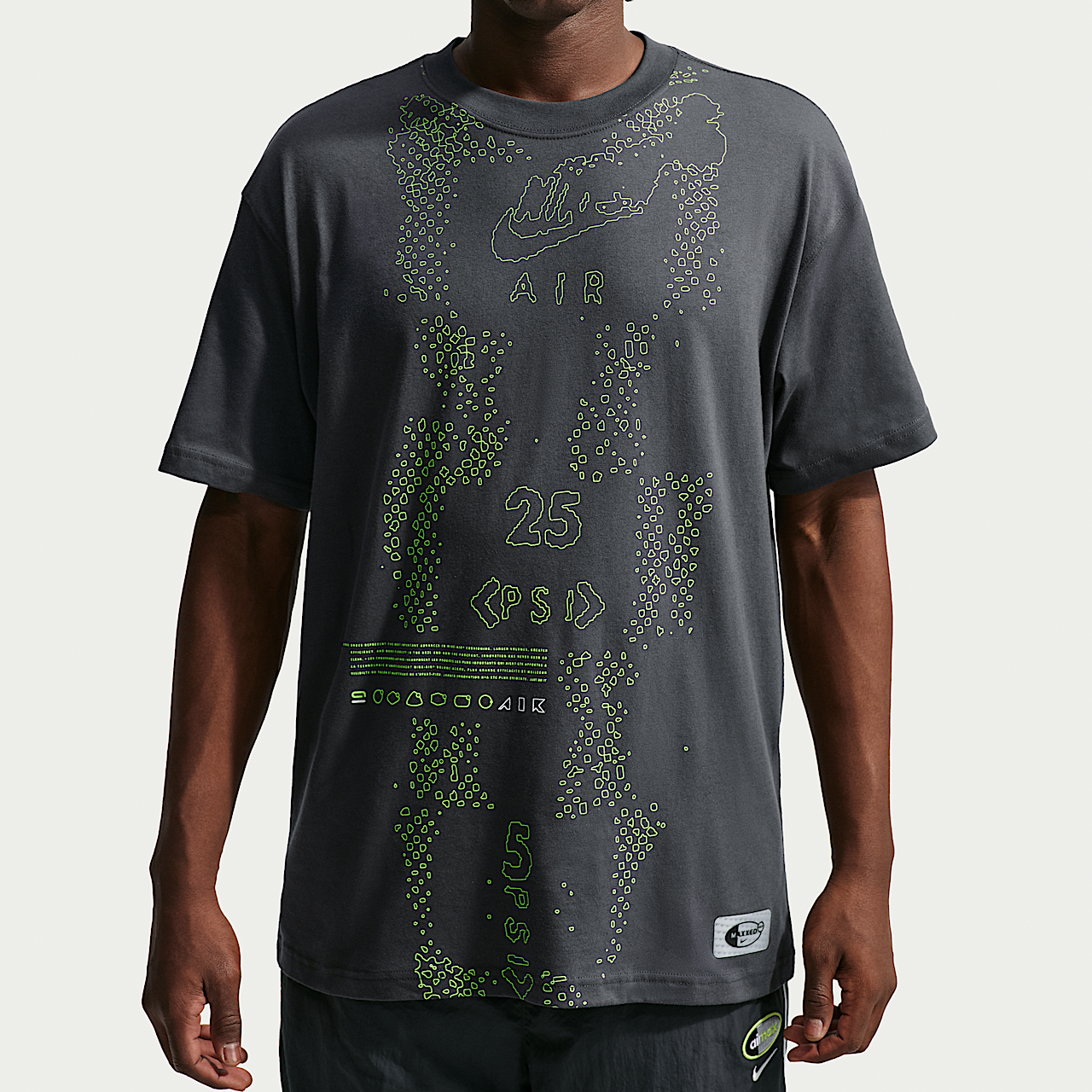 Nike Sportswear (Dark Smoke Grey/Neon Yellow)